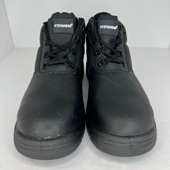 Stepahead Mens Cumbria ENFW1 Black Composite Toe Leather Size 12.5 Work Boots - Picture 3 of 10